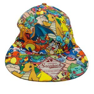 Pokemon All Over Print Snapback Hat Cap 2015 Bioworld Pokémon